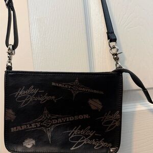 Harley-Davidson Leather Black Crossbody Bag